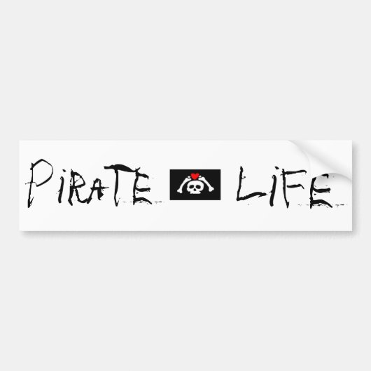 Pirate Life Bumpersticker (Voorkant)