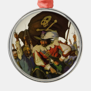 Pirate Life Wyeth illustratie Metalen Ornament