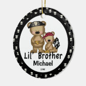 Pirate Little Brother-kerstversiering Keramisch Ornament (Links)