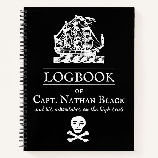 Pirate Logbook Notitieboek (Voorkant)