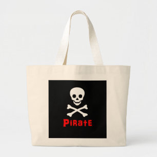 Pirate logo grote tote bag