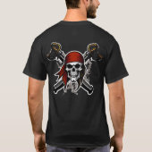 Pirate logo ontwerp t-shirt (Achterkant)