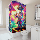 Pirate Love Douchegordijn (In situ)