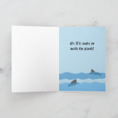 Pirate Man Funny Obtenez Bien Carte de voeux Modèl (Intérieur)