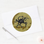 Pirate Map #1 Ronde Sticker (Envelop)