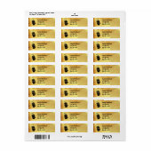 Pirate Map Adresetiketten Etiket (Full Sheet)