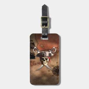 Pirate Map Bagagelabel