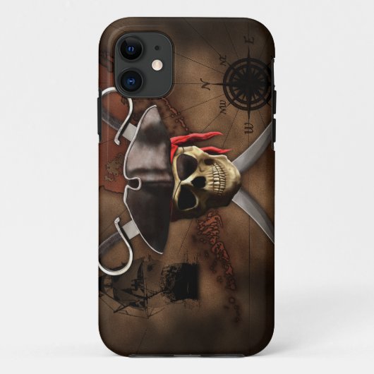 Pirate Map Case-Mate iPhone Case (Achterkant)