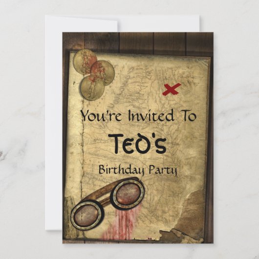 Pirate Map Kaart (Voorkant)