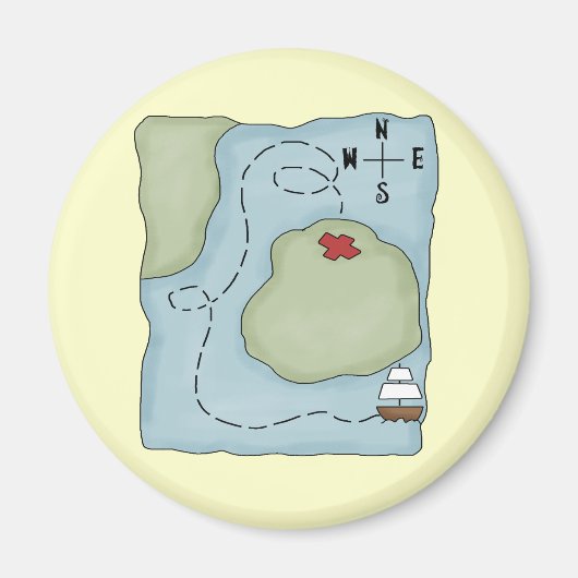 Pirate Map Magneet (Voorkant)