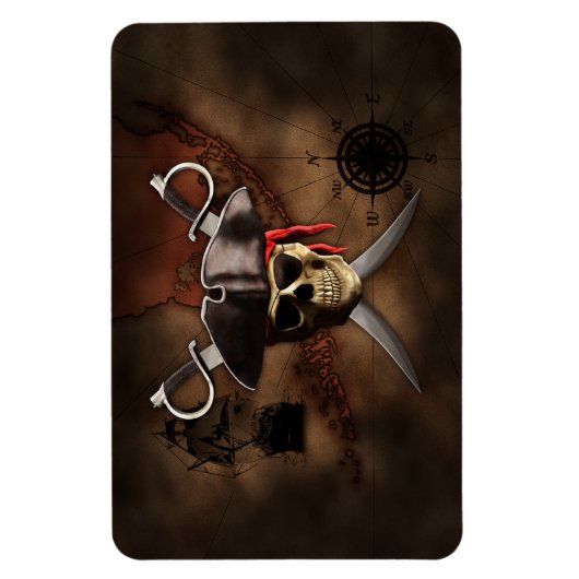 Pirate Map Magneet (Verticaal)