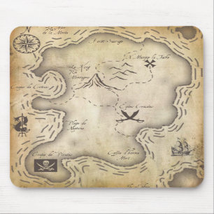 Pirate Map Mousepad Muismat