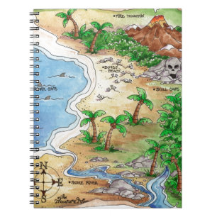 Pirate Map Notitieboek