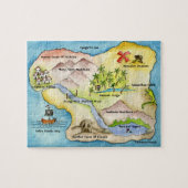 Pirate Map Puzzle Legpuzzel (Horizontaal)