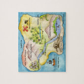 Pirate Map Puzzle Legpuzzel (Verticaal)
