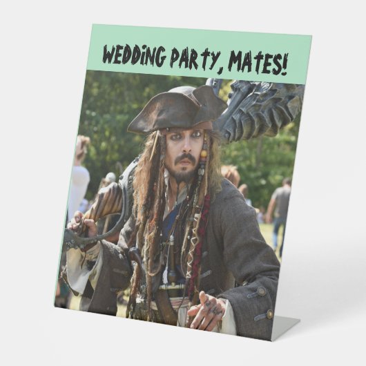 PIRATE MARIAGE BIENVENUE SIGNE PÉDESTAL (Recto)