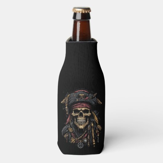 Pirate Mascotte Fles Koeler (Fles Voorkant)