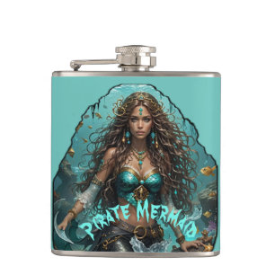 Pirate Meermin Vrouw Thunder_Cove Heupfles