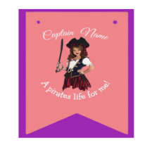Pirate Meisje Roze Thema