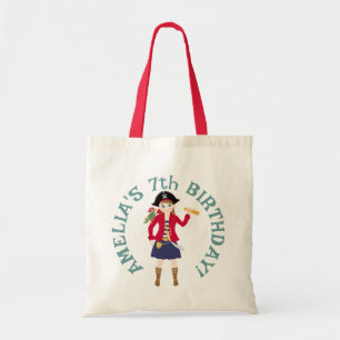 Pirate Meisje Schatkaart Leuk Verjaardagsfeest Tote Bag