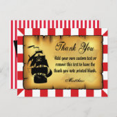 Pirate Merci Cartes (Devant / Derrière)