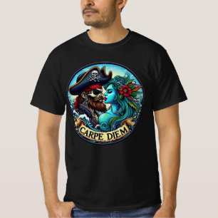 Pirate & Mermaid - Carpe Diem T-shirt