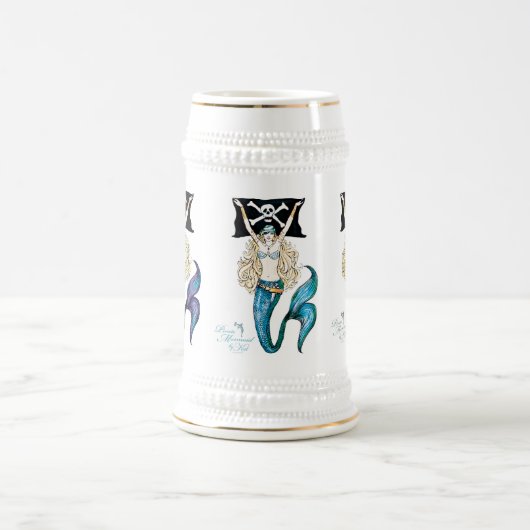 Pirate Mermaid Stein ~ by Kat Walker Bierpul (Center)