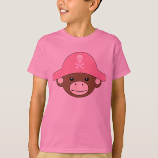 Pirate Monkey roze T-shirt