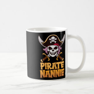 Pirate Nannie Grappige Kapitein Oma Halloween Kost Koffiemok