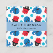 Pirate Octopus, Kinder Speelcentrum, Activiteitenc Vierkante Visitekaartje (Voorkant)