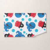 Pirate Octopus, Motif de pieuvre, Animaux de mer (Serviette à main)