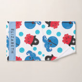 Pirate Octopus, Motif Octopus, Mer, Votre Nom (Serviette à main)