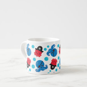 Pirate Octopus, Octopus Pattern, Zee Animals Espresso Kop