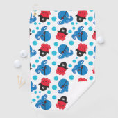Pirate Octopus, Octopus Pattern, Zee Animals Golfhanddoek (Insitu)