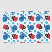 Pirate Octopus, Octopus Pattern, Zee Animals Golfhanddoek (Horizontaal)