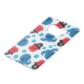 Pirate Octopus, Octopus Pattern, Zee Animals Kredietkaart Flessenopener (Voorkant Gekanteld)
