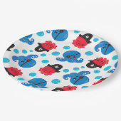 Pirate Octopus, Octopus Pattern, Zee Animals Papieren Bordje (Gekanteld)