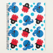 Pirate Octopus, Octopus Pattern, Zee Animals Planner (Voorkant)
