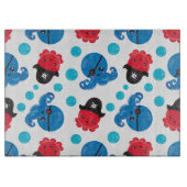 Pirate Octopus, Octopus Pattern, Zee Animals Snijplank (Voorkant)