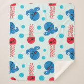 Pirate Octopus, Pirate Jellyfish, Zee Animals Sherpa Deken (Voorkant)