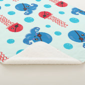 Pirate Octopus, Pirate Jellyfish, Zee Animals Sherpa Deken (3/4)