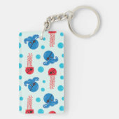 Pirate Octopus, Pirate Jellyfish, Zee Animals Sleutelhanger (achterkant)