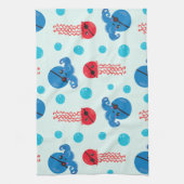 Pirate Octopus, Pirate Jellyfish, Zee Animals Theedoek (Verticaal)