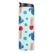 Pirate Octopus, Pirate Jellyfish, Zee Animals Thermosbeker (Geroteerd rechts)