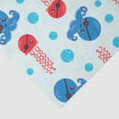 Pirate Octopus, Pirate Jellyfish, Zee Animals Tissuepapier (Detail)
