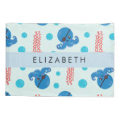 Pirate Octopus, Pirate Jellyfish, Zee, Jouw naam Kussensloop (Achterkant)