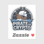 Pirate of Crypto Sticker (Vel)