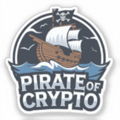Pirate of Crypto Sticker (Voorkant)