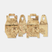 Pirate Old  Treasure Map Birthday Party Bedankdoosjes (Uitgevouwen)