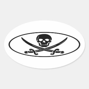 Pirate Ovale Sticker